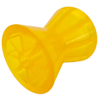 Diabolo étrave, rouleau de quille KNOTT PVC jaune pour remorque bateau 