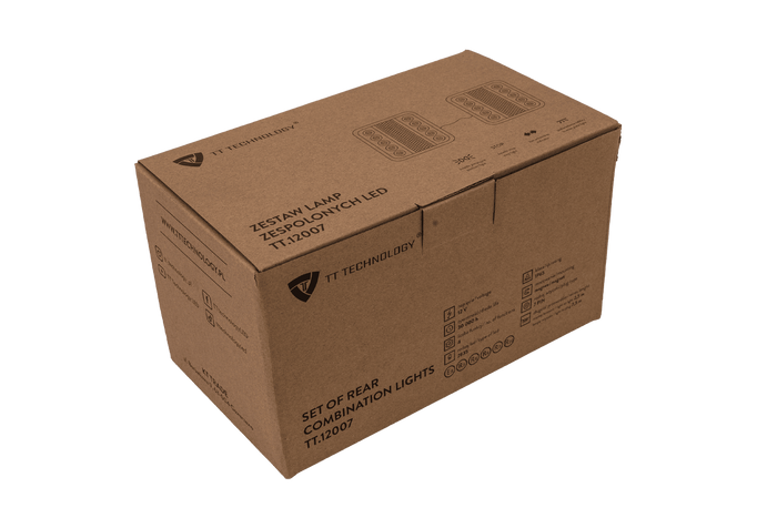 Feux arrière LED TT Technology TT.12007, 4 fonctions gauche + droit, magnétiques